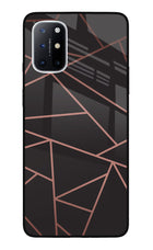 Geometric Pattern Oneplus 8T Glass Case Back Cover by Casekaro