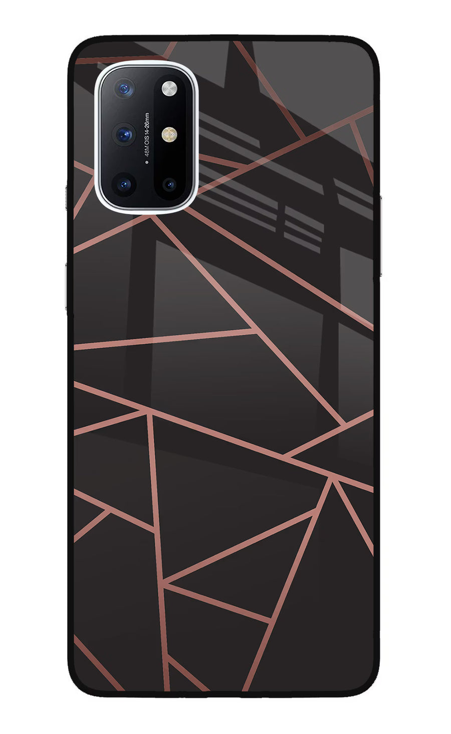 Geometric Pattern Oneplus 8T Back Cover, Glass case
