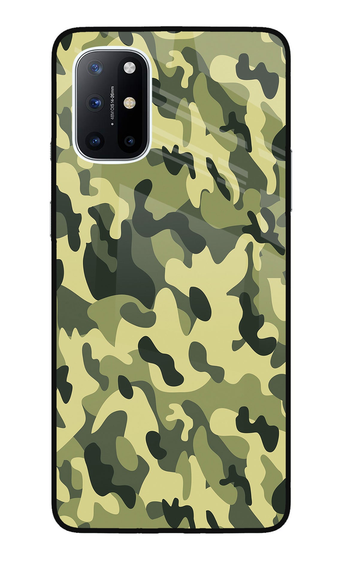 Camouflage Oneplus 8T Glass Case