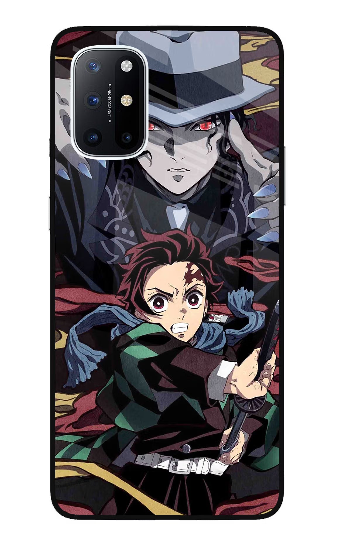 Demon Slayer Oneplus 8T Glass Case Back Cover by Casekaro