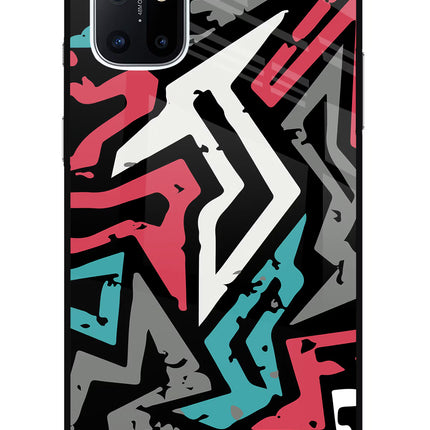 Geometric Graffiti Oneplus 8T Glass Case