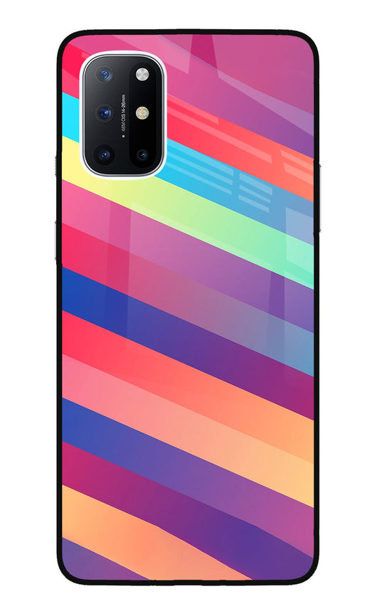 Stripes color Oneplus 8T Glass Case