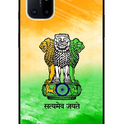 Satyamev Jayate Flag Oneplus 8T Glass Case