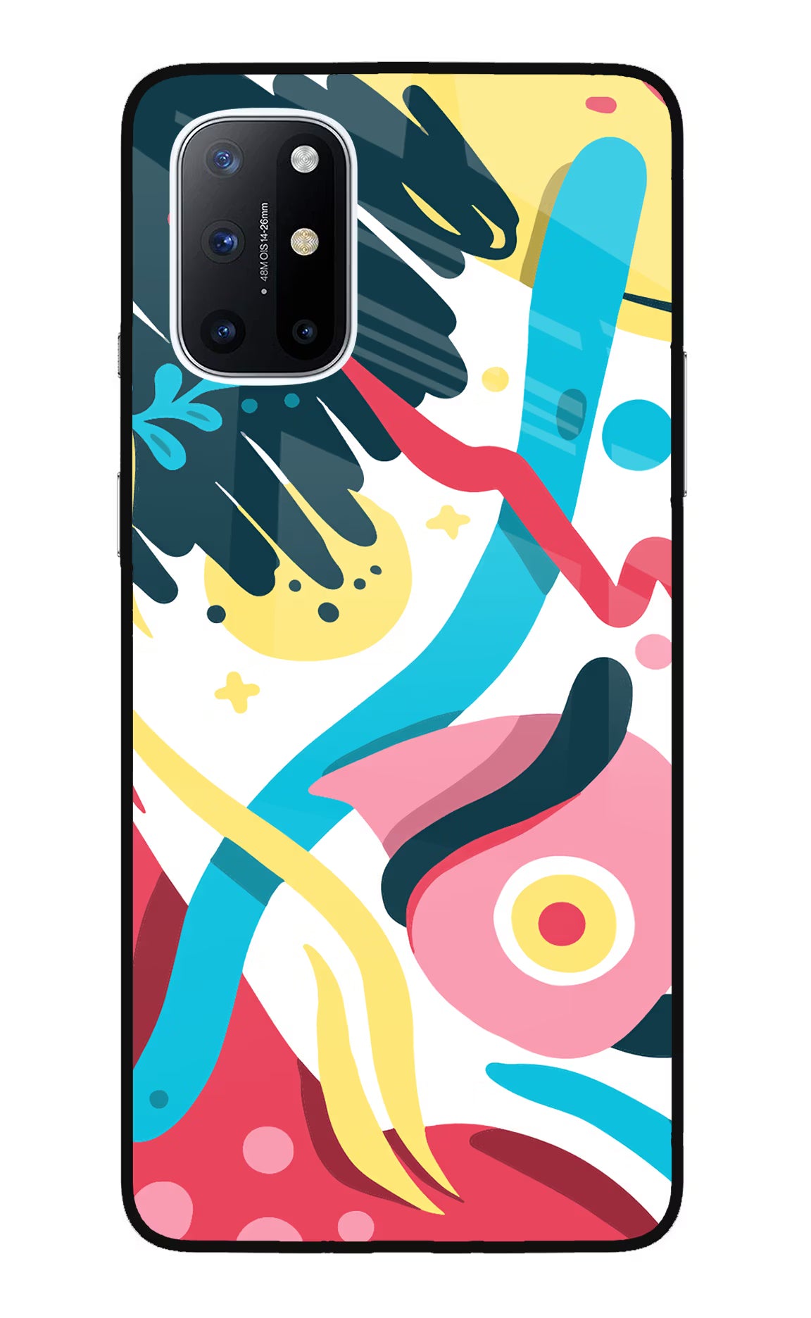 Trippy Oneplus 8T Glass Case Back Cover by Casekaro