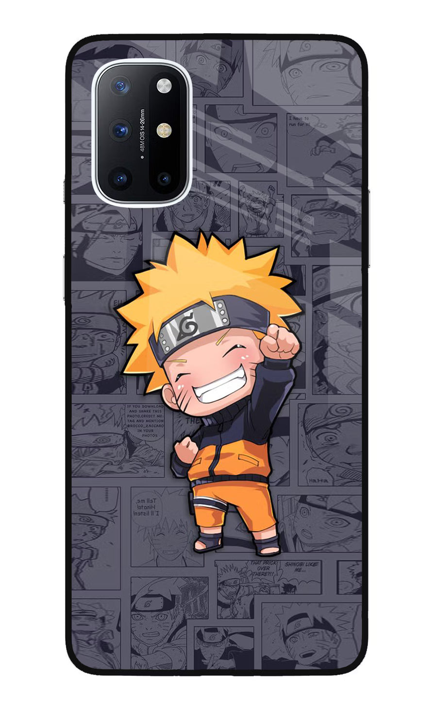Chota Naruto Oneplus 8T Back Cover, Glass case
