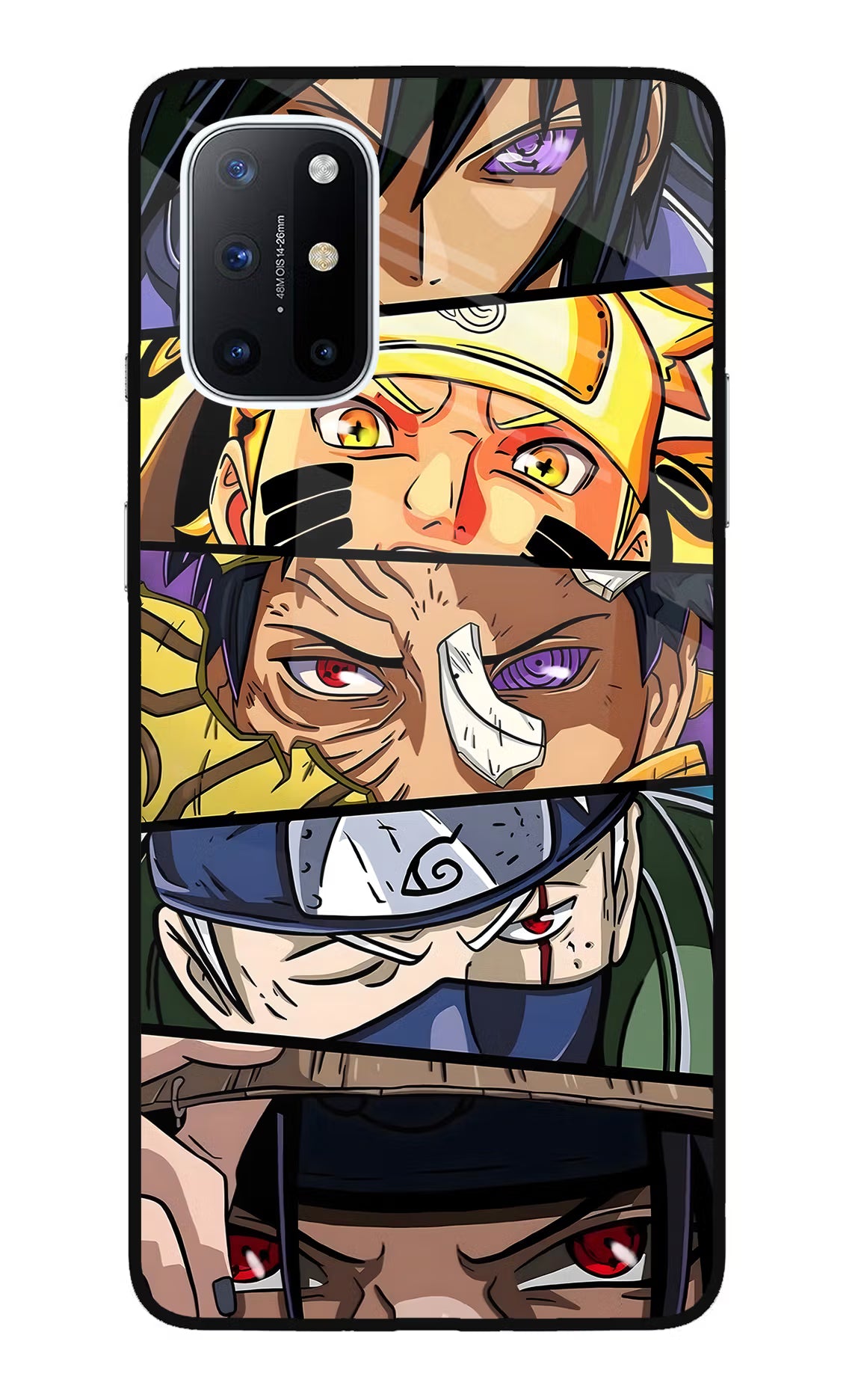 Naruto Character Oneplus 8T Glass Case Back Cover by Casekaro