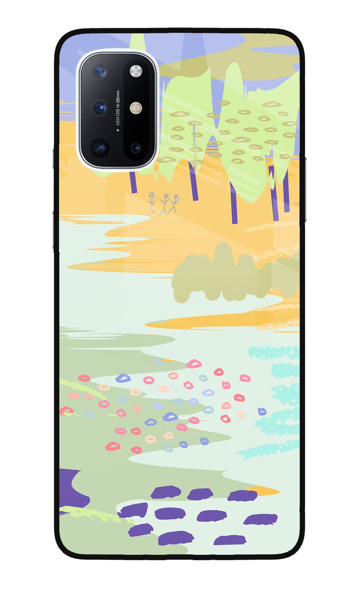 Scenery Oneplus 8T Glass Case Back Cover by Casekaro
