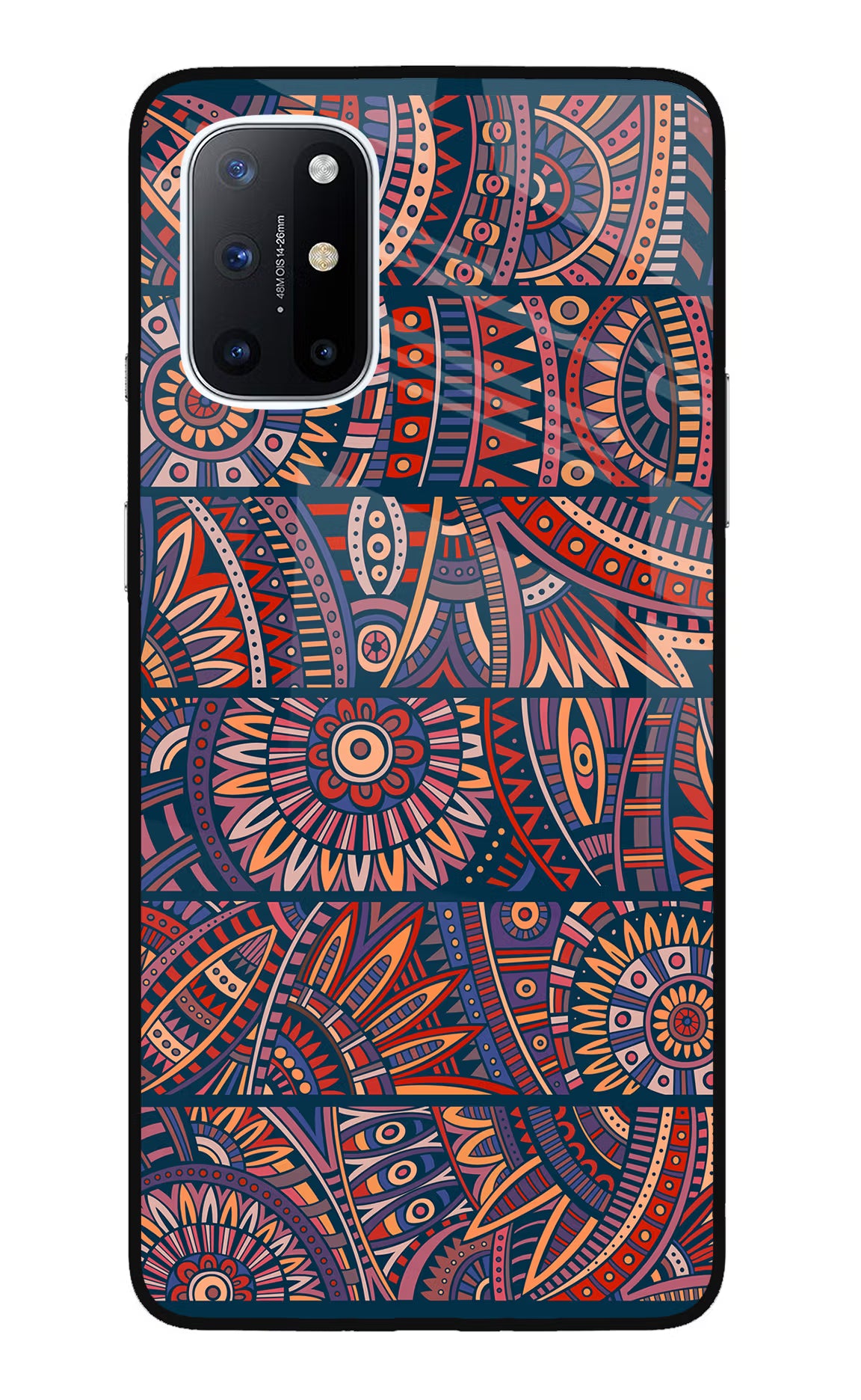 African Culture Design Oneplus 8T Glass Case Back Cover by Casekaro