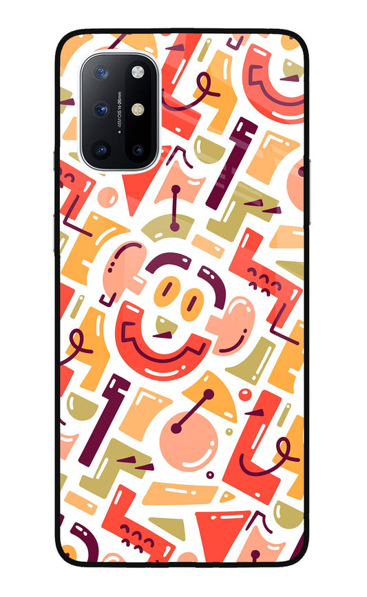 Doodle Pattern Oneplus 8T Glass Case