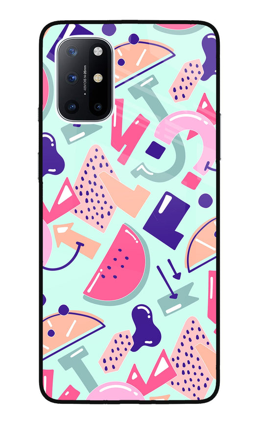 Doodle Pattern Oneplus 8T Glass Case