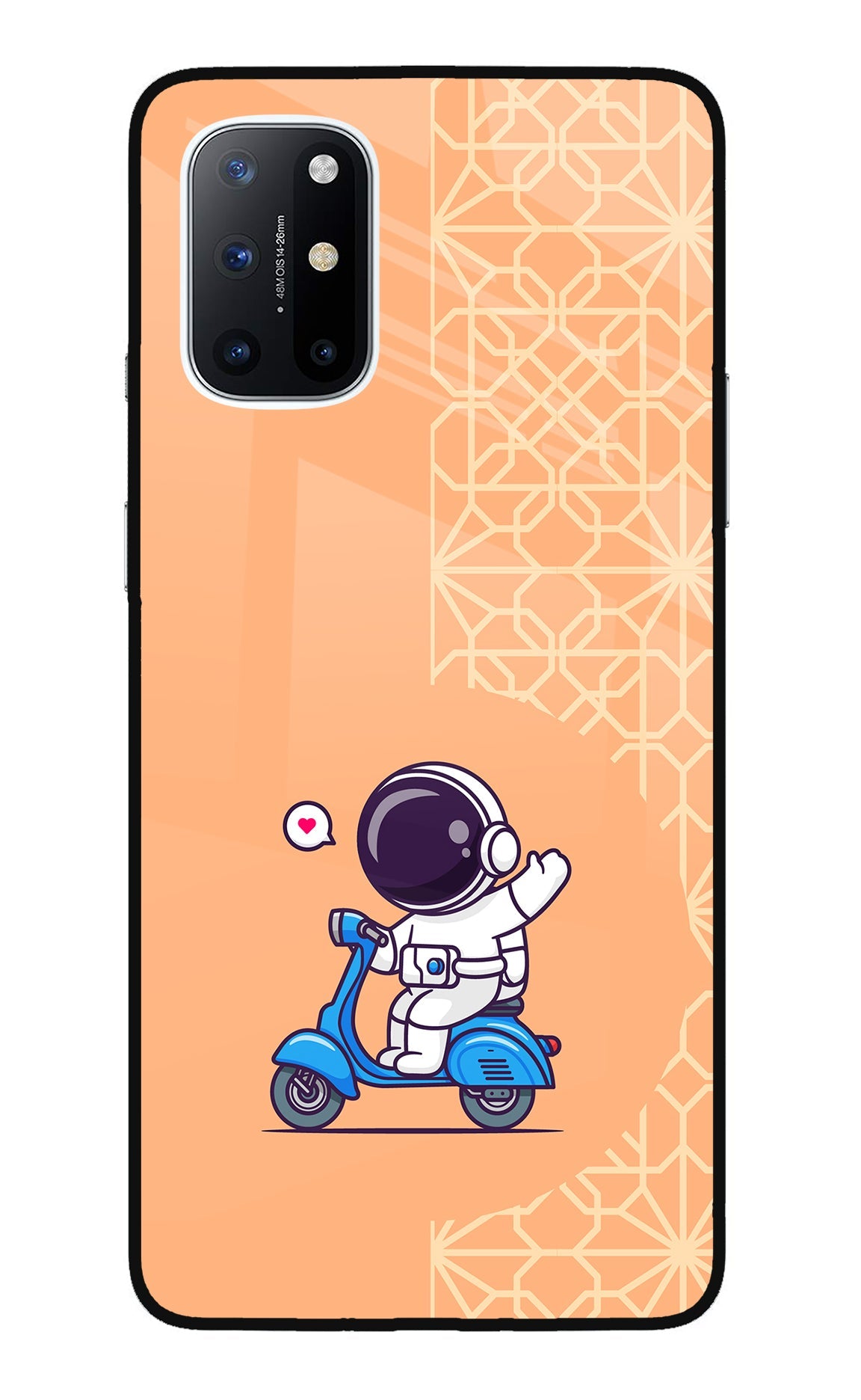 Cute Astronaut Riding Oneplus 8T Back Cover