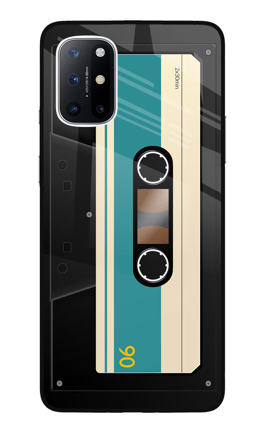 Cassette Oneplus 8T Back Cover, Glass case