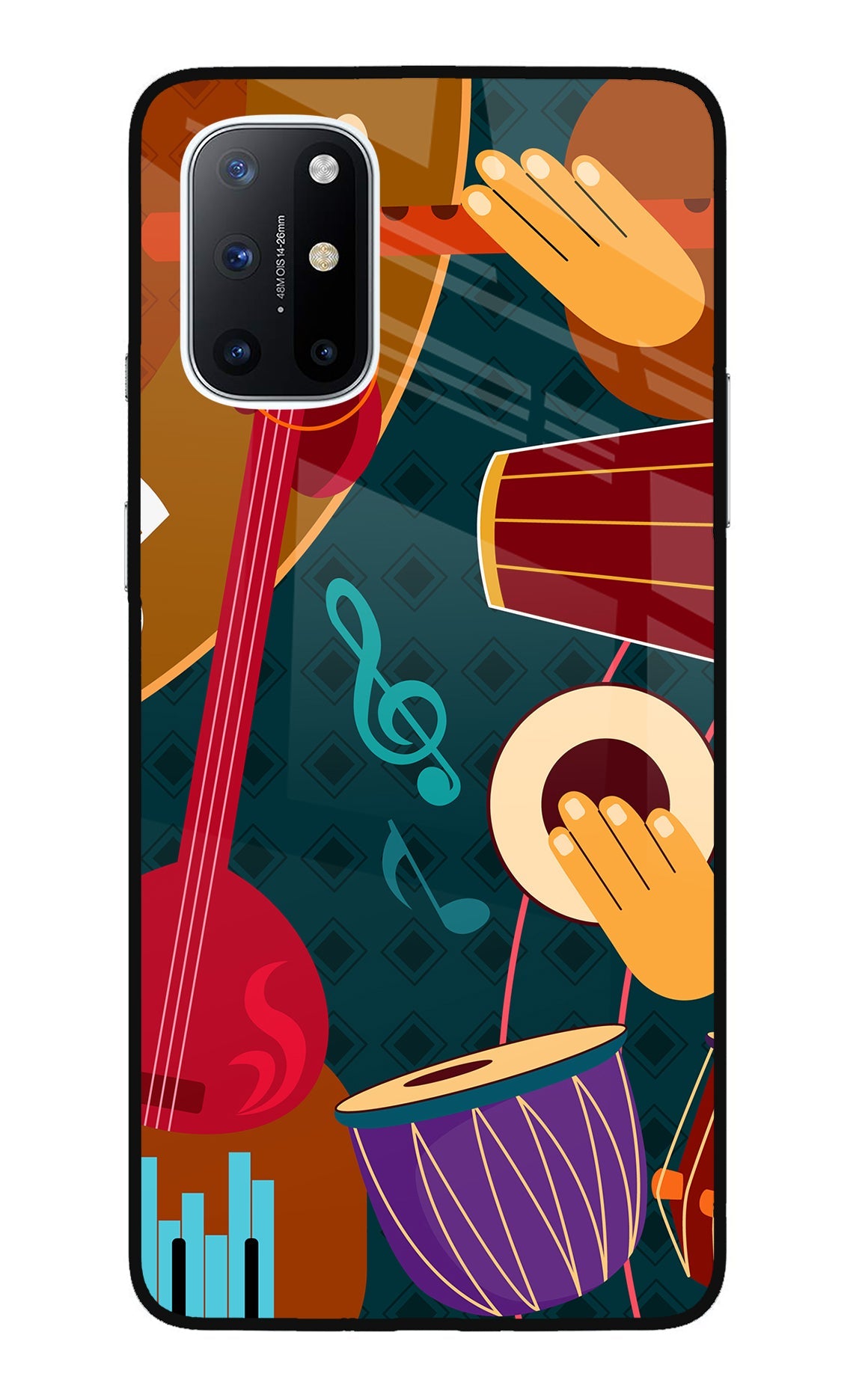 Music Instrument Oneplus 8T Glass Case