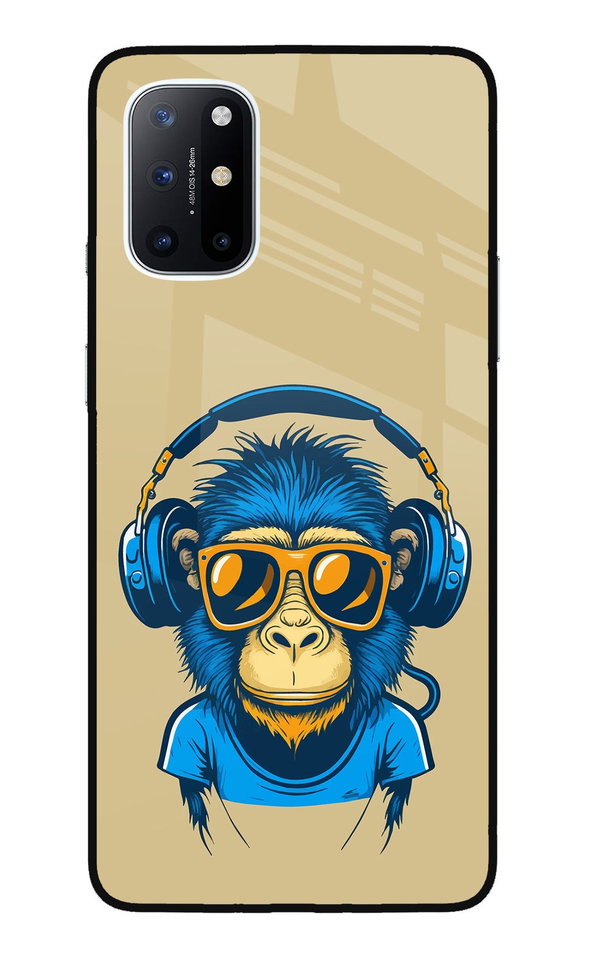 Monkey Headphone Oneplus 8T Glass Case