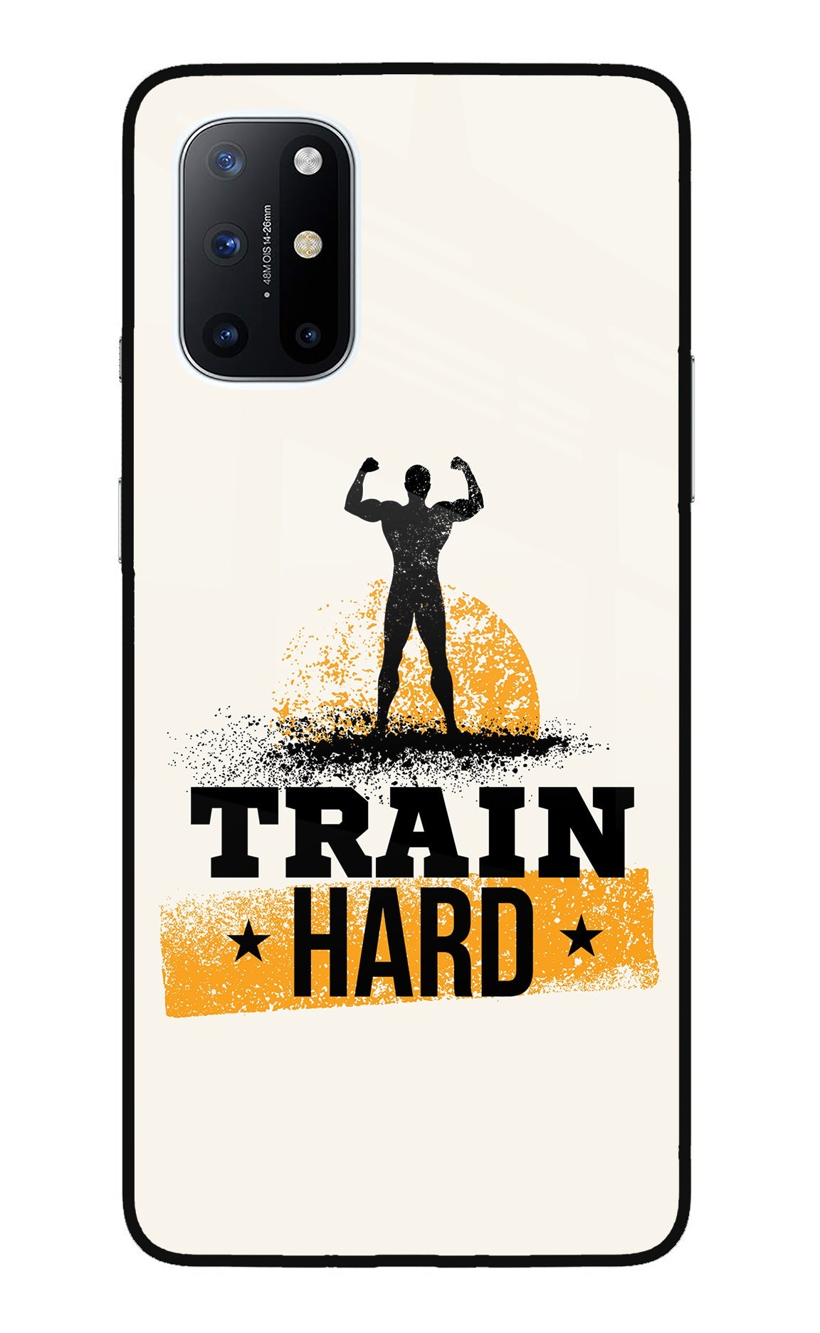 Train Hard Oneplus 8T Glass Case