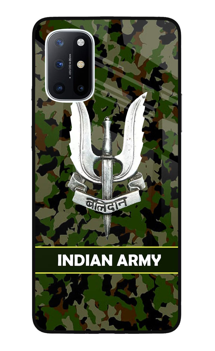 Balidan Indian Logo Oneplus 8T Back Cover, Glass case