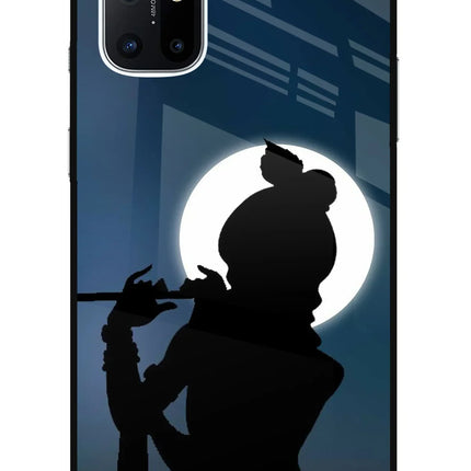 Shri Krishna Silhouette Oneplus 8T Glass Case