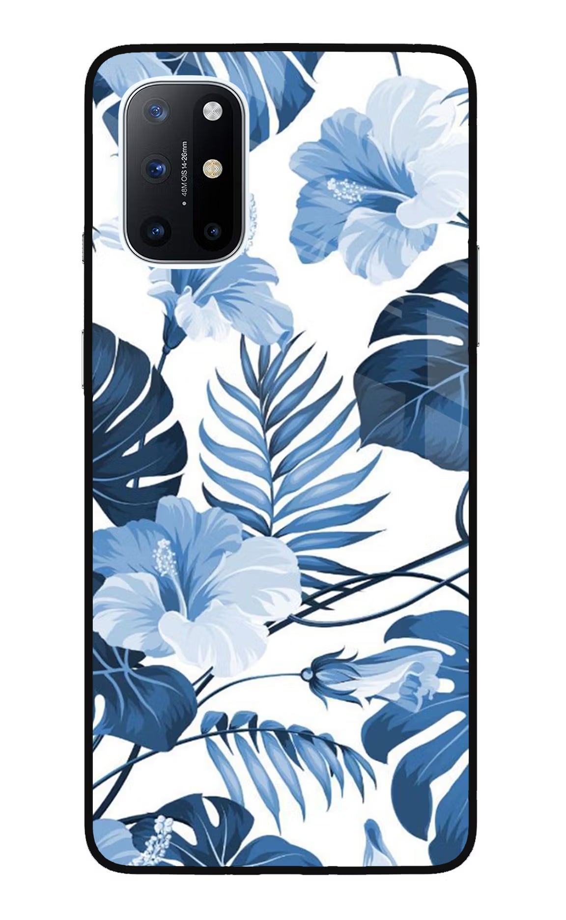 Fabric Art Oneplus 8T Glass Case Back Cover by Casekaro