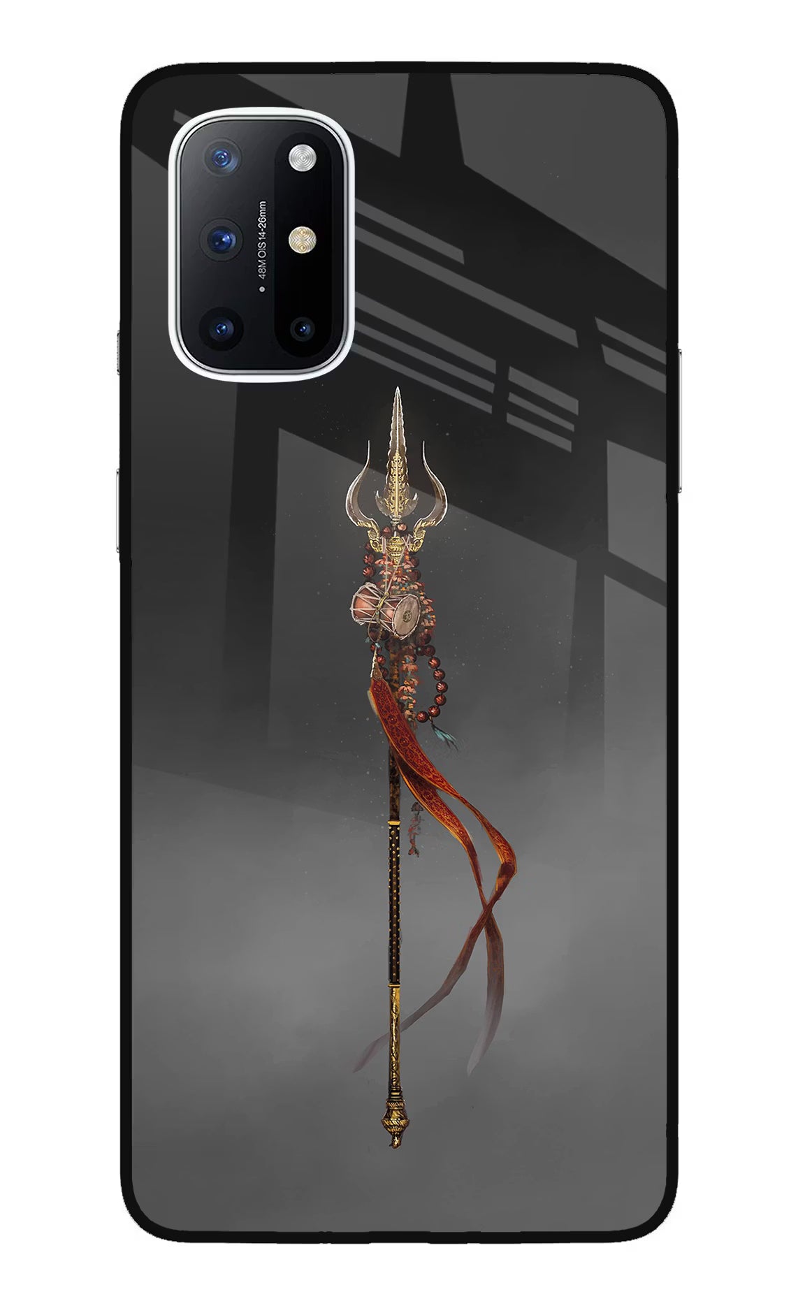 Shiv Trishul Oneplus 8T Glass Case Back Cover by Casekaro