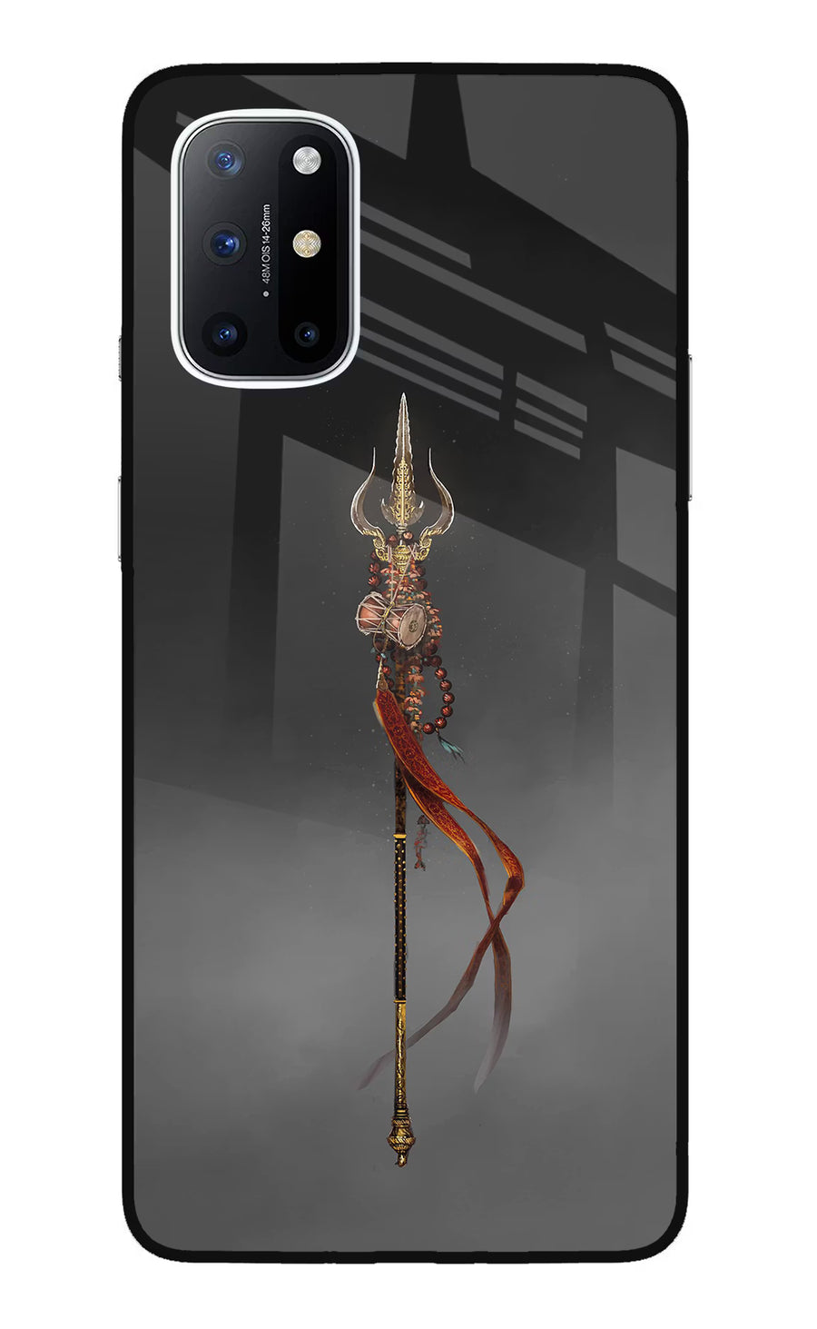 Shiv Trishul Oneplus 8T Back Cover, Glass case