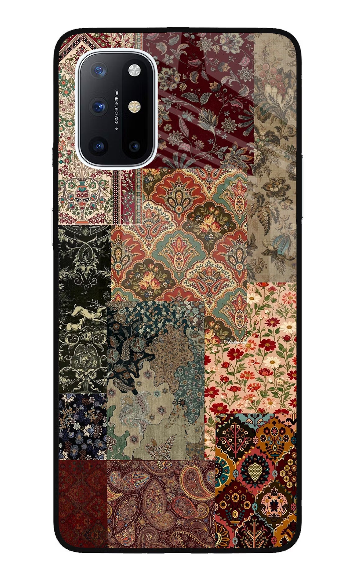 Desi Print Oneplus 8T Glass Case Back Cover by Casekaro