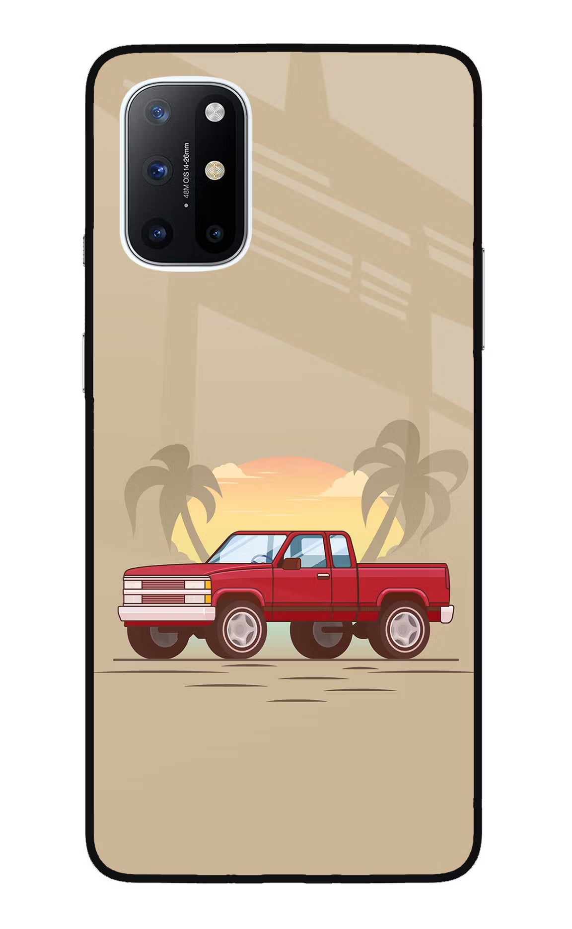 Desert Classic Drive Oneplus 8T Glass Case Back Cover by Casekaro