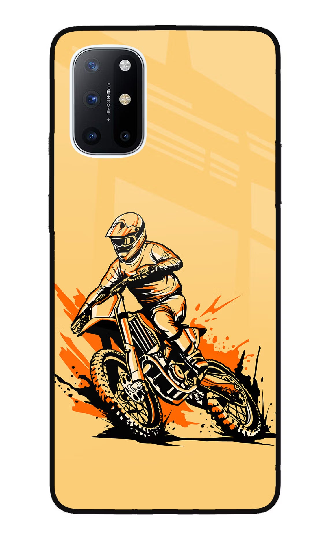 Off-Road Fury Oneplus 8T Glass Case Back Cover by Casekaro