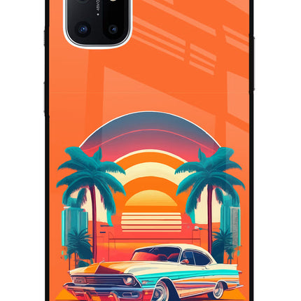 Palm Drive 80s Oneplus 8T Glass Case