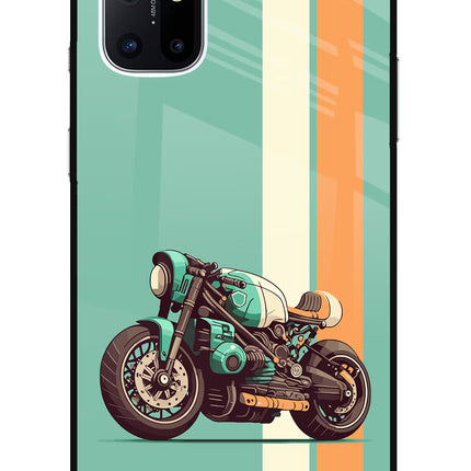 Striped Moto Drift Oneplus 8T Glass Case