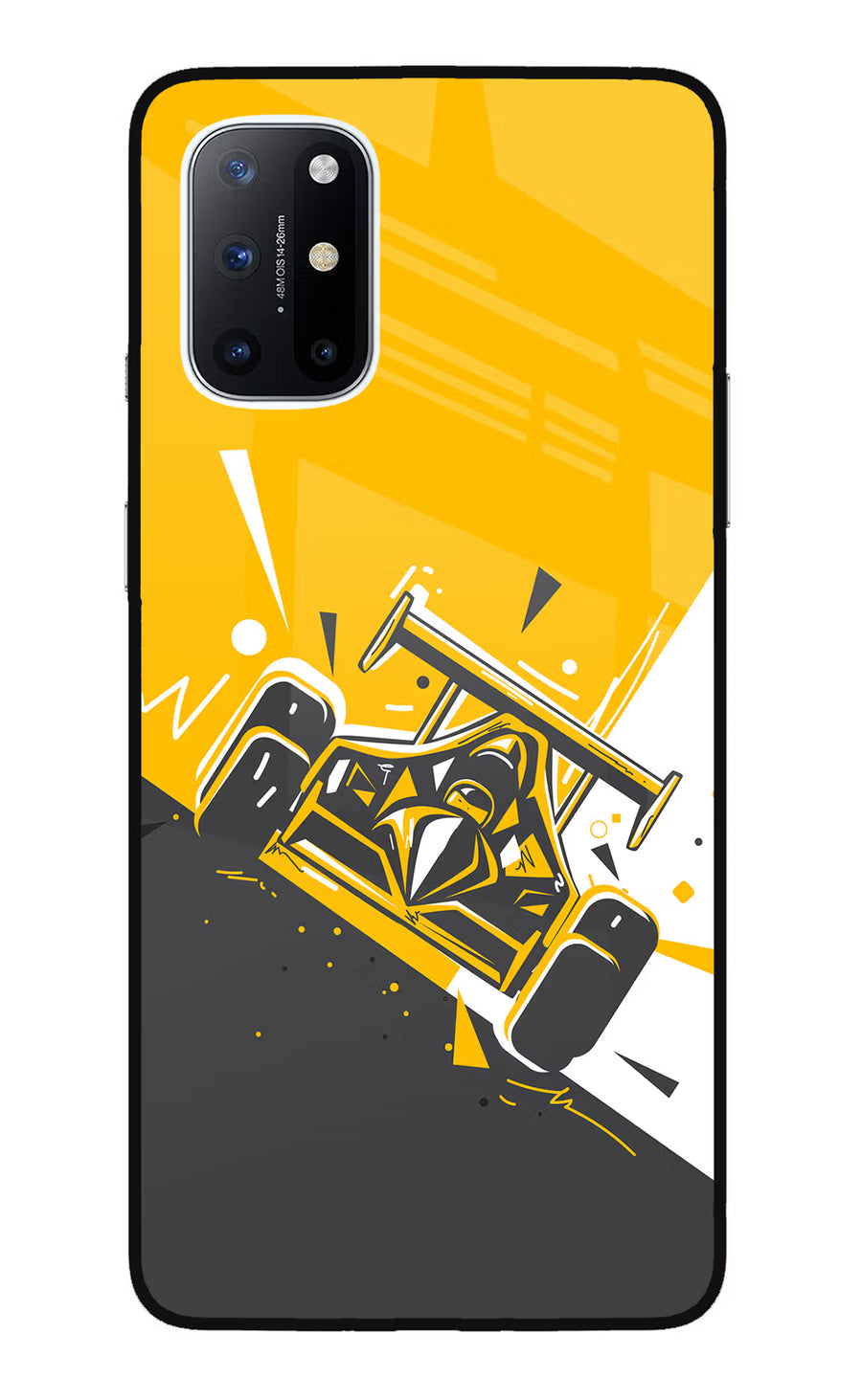 Track King Oneplus 8T Back Cover, Glass case