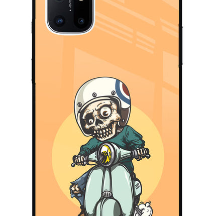 Undead Biker Oneplus 8T Glass Case