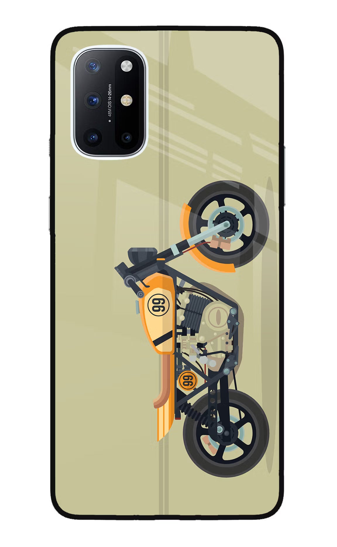 Vertical Speedster Oneplus 8T Glass Case