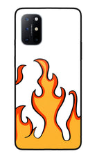 Fired Up – White Oneplus 8T Glass Case