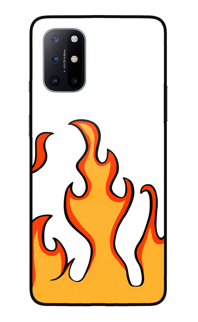 Fired Up – White Oneplus 8T Glass Case