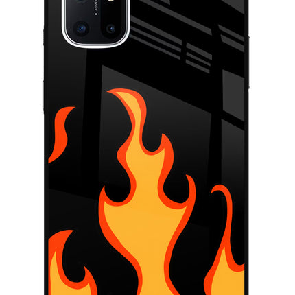 Fired Up – Black Oneplus 8T Glass Case