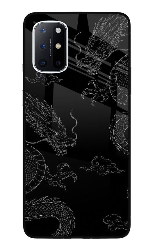 Twin Dragons Oneplus 8T Glass Case