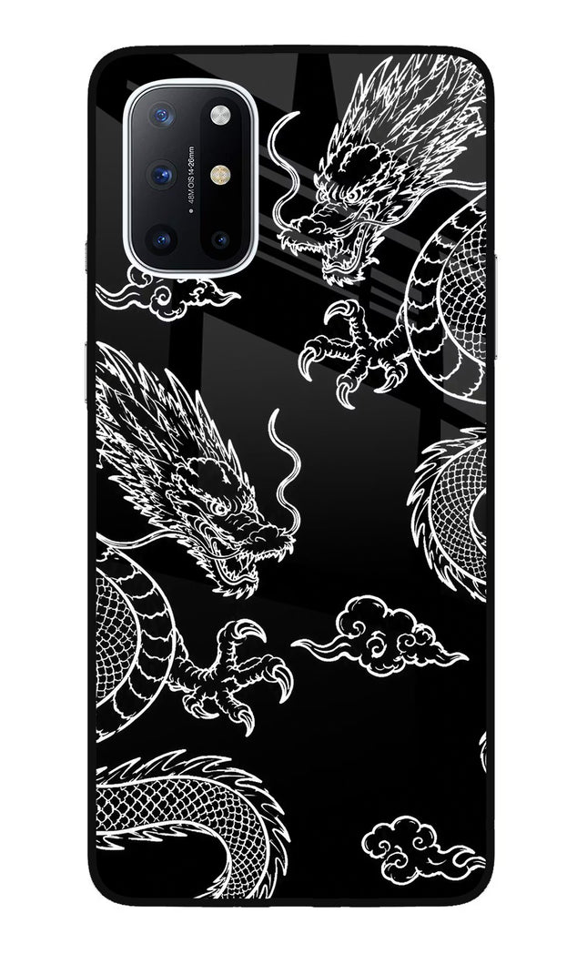 Twin Dragons Oneplus 8T Glass Case