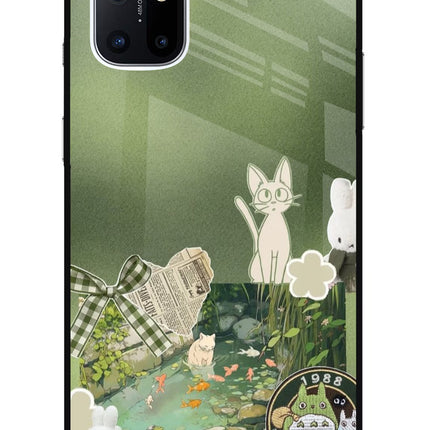 Aesthetic anime Oneplus 8T Glass Case