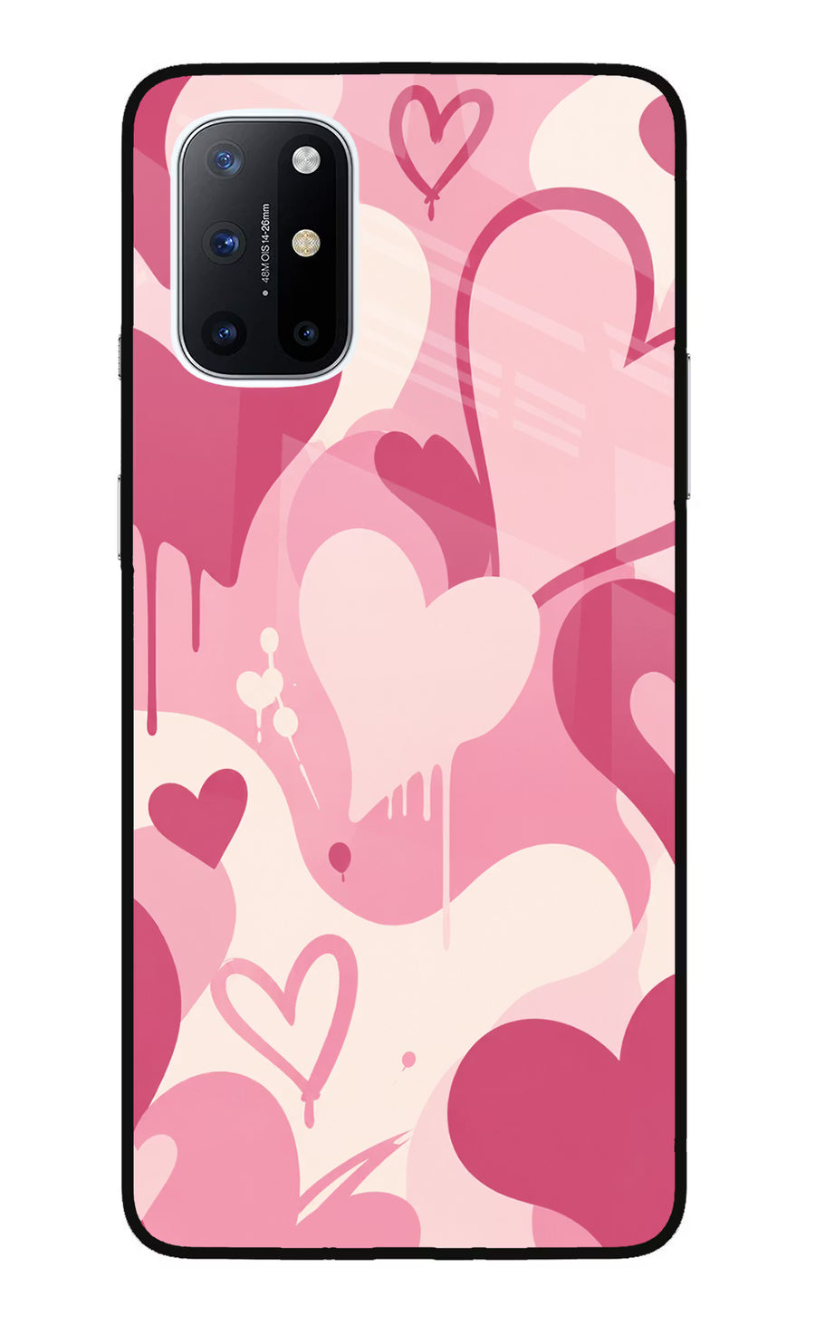 Hearty case Oneplus 8T Back Cover, Glass case