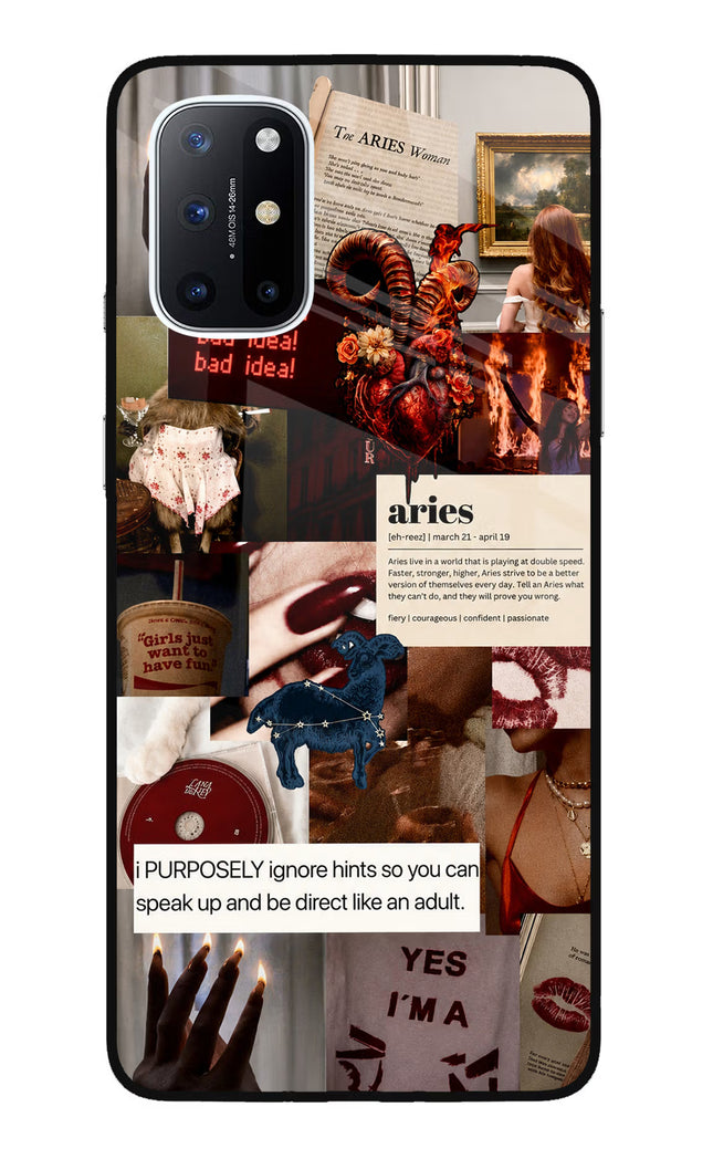 Zodiac Aries Oneplus 8T Glass Case
