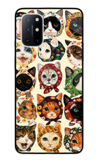 Cool Cat Oneplus 8T Glass Case