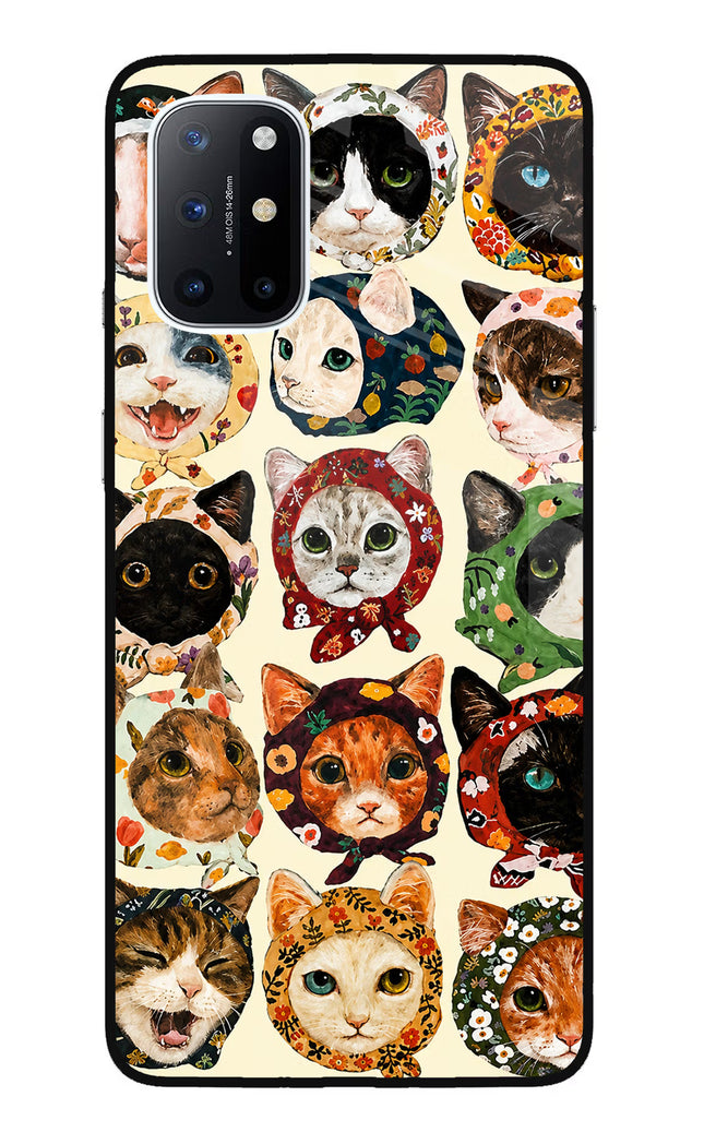 Cool Cat Oneplus 8T Glass Case