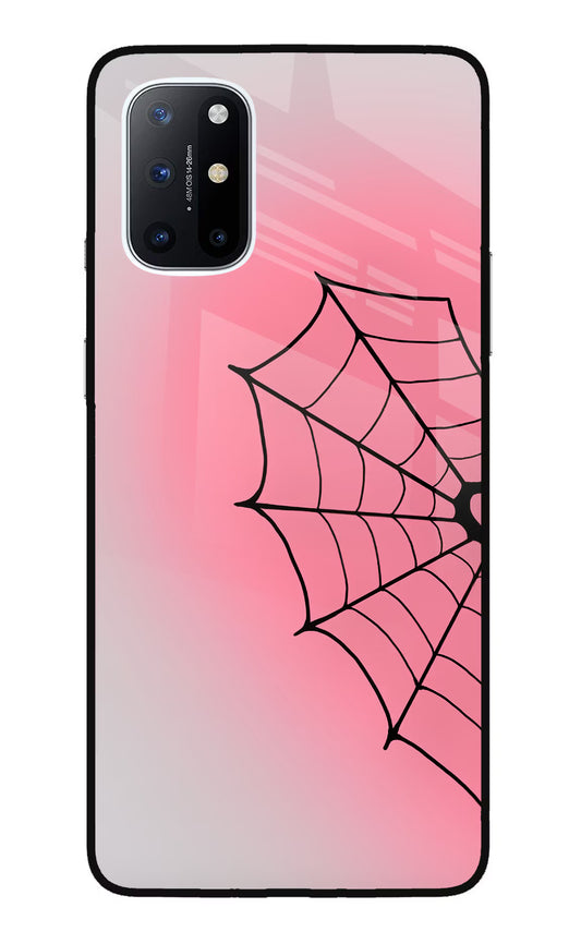 Pink Web Oneplus 8T Glass Case