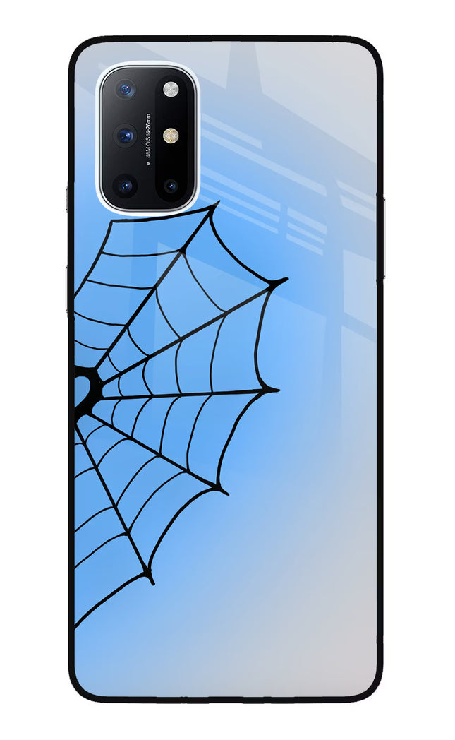 Blue Web Oneplus 8T Glass Case