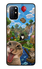Minecraft Cat Chaos Oneplus 8T Glass Case