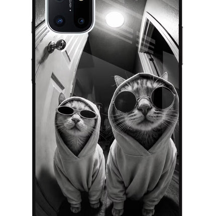 Hood Cats Oneplus 8T Glass Case
