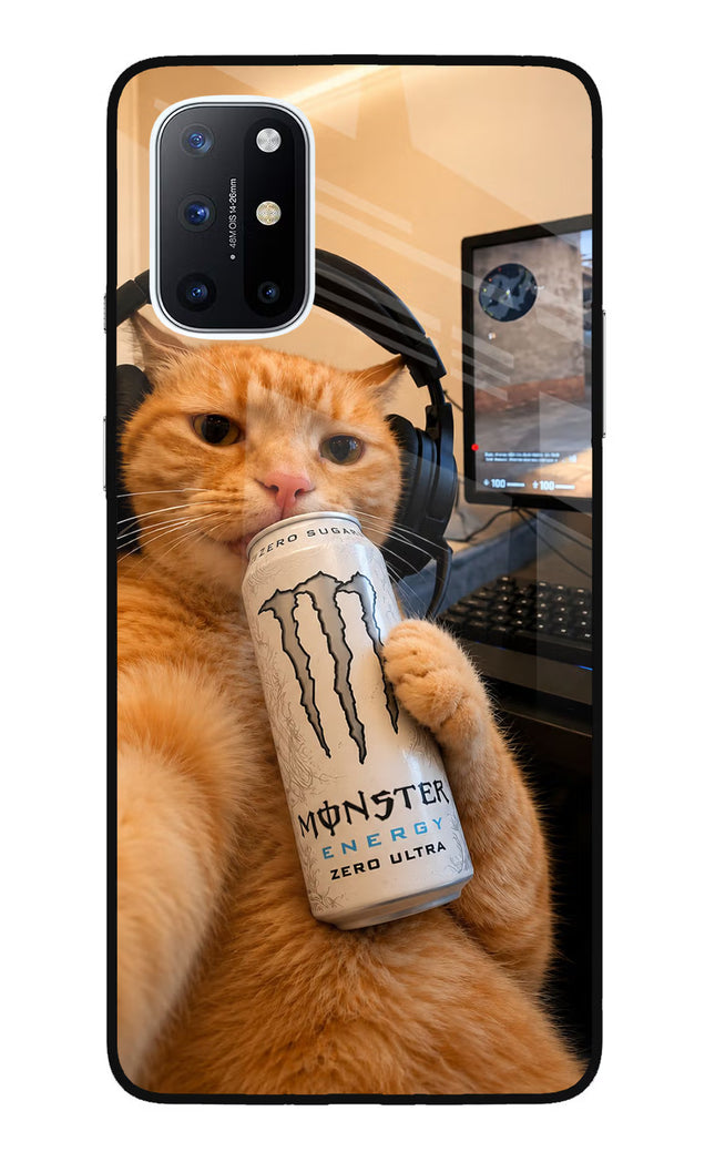 Gamer Cat Energy Oneplus 8T Glass Case