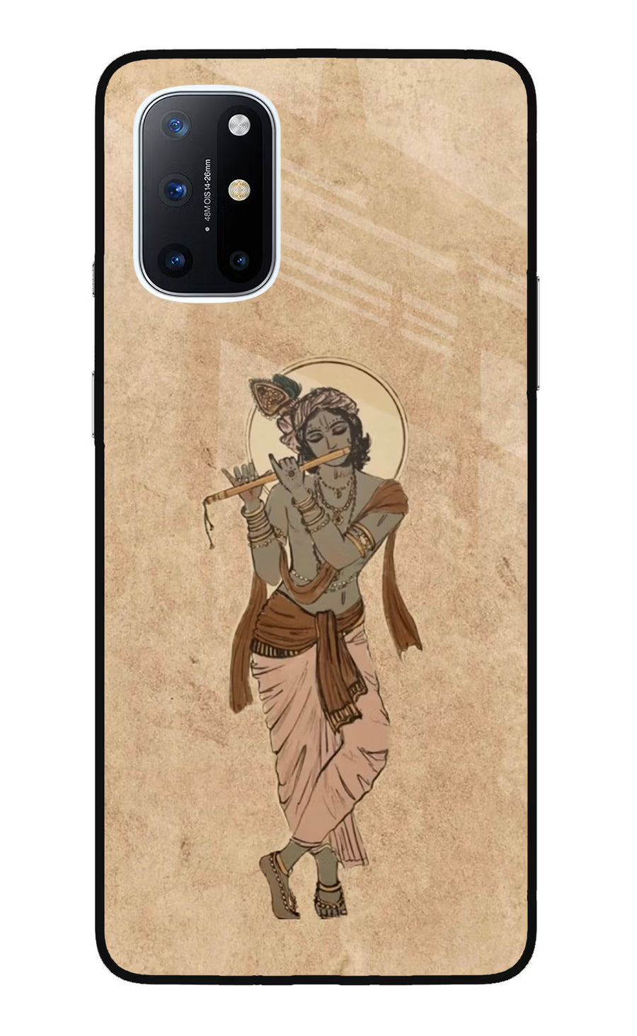 Krishna Oneplus 8T Back Cover, Glass case