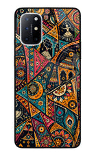 Folk Print Oneplus 8T Glass Case