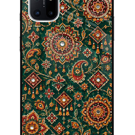 Green Pataka Oneplus 8T Glass Case